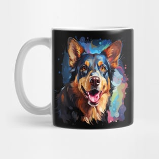 Australian Kelpie Rainbow Mug